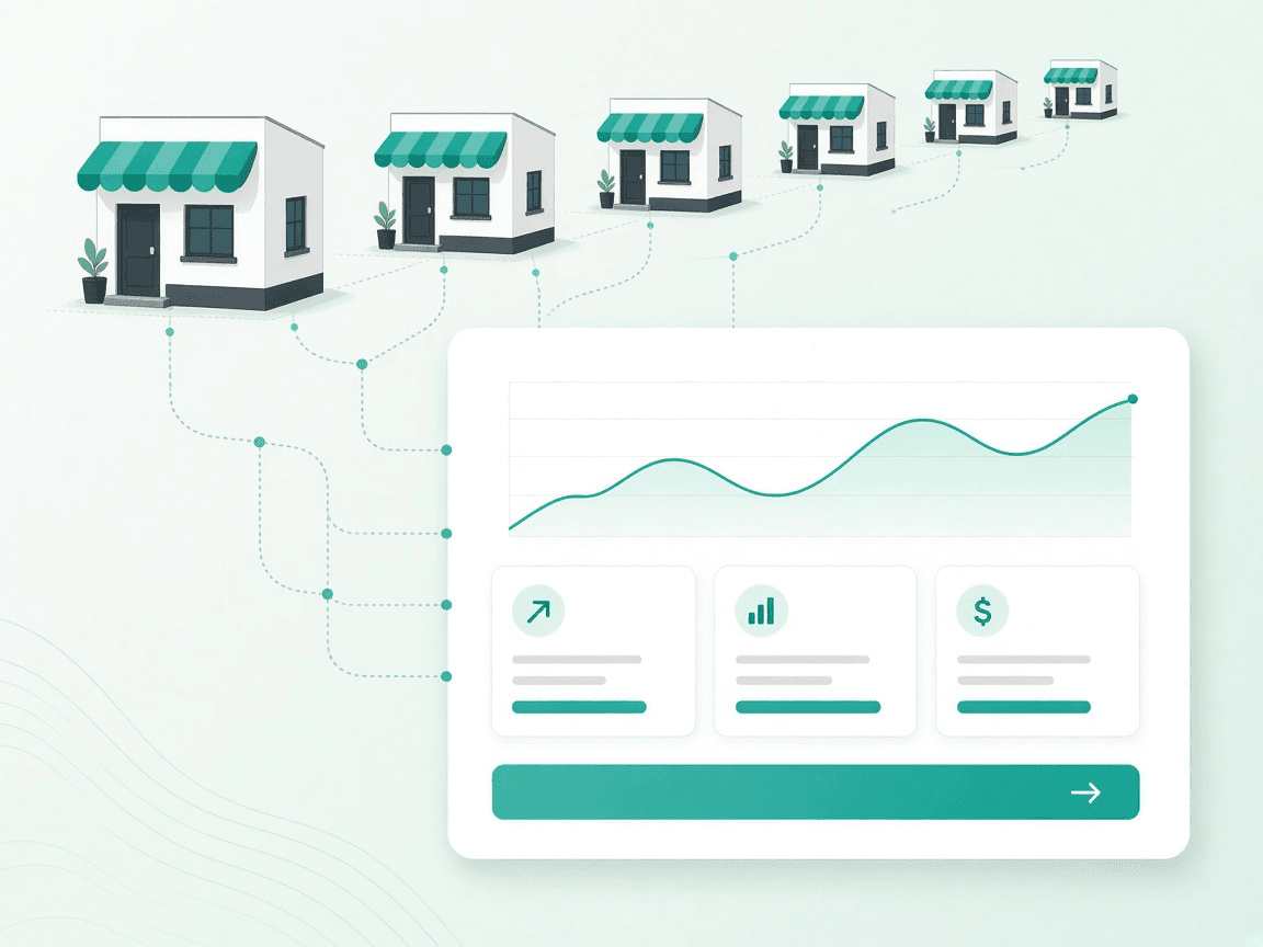 Retail locations feeding a growth view with the next action to take
